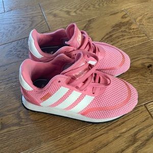 Little Girls Pink Adidas Sneakers US 12K